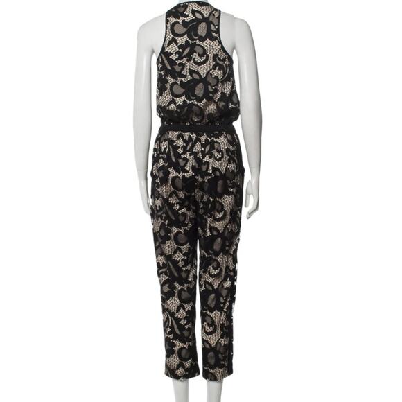 Diane Von Furstenburg Black V-Neck Jumpsuit, XXS/US0 - Picture 2 of 9